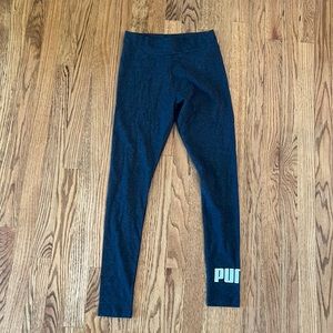 Womens Puma Leggings - charcoal grey - small